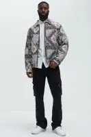 Be Right There Quilted Jacket(Multi Color,S)