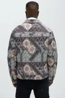 Be Right There Quilted Jacket(Multi Color,S)