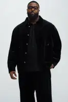 Anderson Corduroy Button Up Shirt(Black,S)