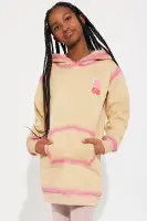 Mini It's All Good Sweatshirt Dress(Sand/combo,4/5)