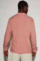 Dawson Relaxed Long Sleeve Button Up Shirt(Mauve,S)