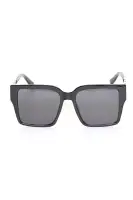 Keeping Focus Square Sunglasses(Black,OS)