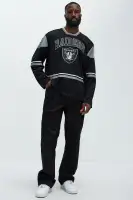 Raiders Hat Trick Hockey Top(Black/combo,S)