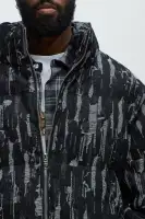 Keith Distressed Tapestry Puffer(Black,S)