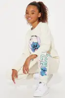 Mini Stitch Crew Neck Jogger Set(Ivory,XS (4/5))