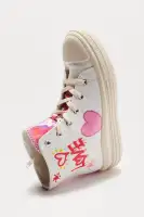 Mini Wendy High Top Sneaker(White,11)