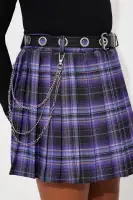 Mini Hayley Plaid Skirt Set(Black/combo,4/5)