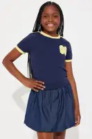 Mini Keeping Score Skirt Set(Navy,4/5)