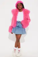 Mini Poppy Denim Bubble Skirt