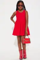 Mini Valentine Twill Mini Dress