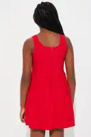 Mini Valentine Twill Mini Dress(Red,7/8)
