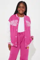 Mini Whatever Forever Jogger Set(Fuchsia,S)