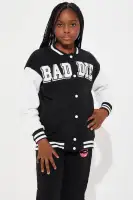 Mini Baddie University Jogger Set(Black,S)