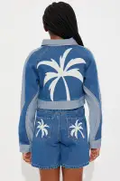 Mini Under A Palm Tree Short Set(Denim,4/5)