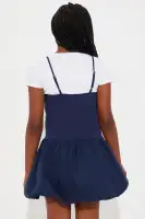 Mini Tessa Bubble Hem Dress(Navy,4/5)