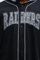 Raiders Clean Up Baseball Hoodie(Grey/Black,S)
