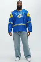 Rams Hat Trick Hockey Top(Blue/Gold,S)