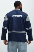 Cowboys Hat Trick Hockey Top(White/Blue,S)