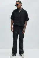 Window Shopping Boxy Shirt(Black,S)