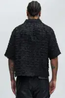 Window Shopping Boxy Shirt(Black,S)