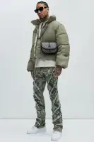 Norton Cropped Puffer(Olive,S)