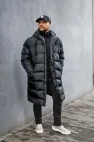 Jaden Long Puffer Jacket(Black,S)