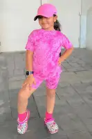Mini Chelsea Biker Short Set(Magenta,2)