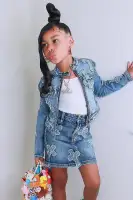 Mini Cross Your Mind Denim Mini Skirt