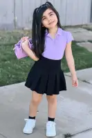 Mini Good Girl Pleated Skirt(Black,2)