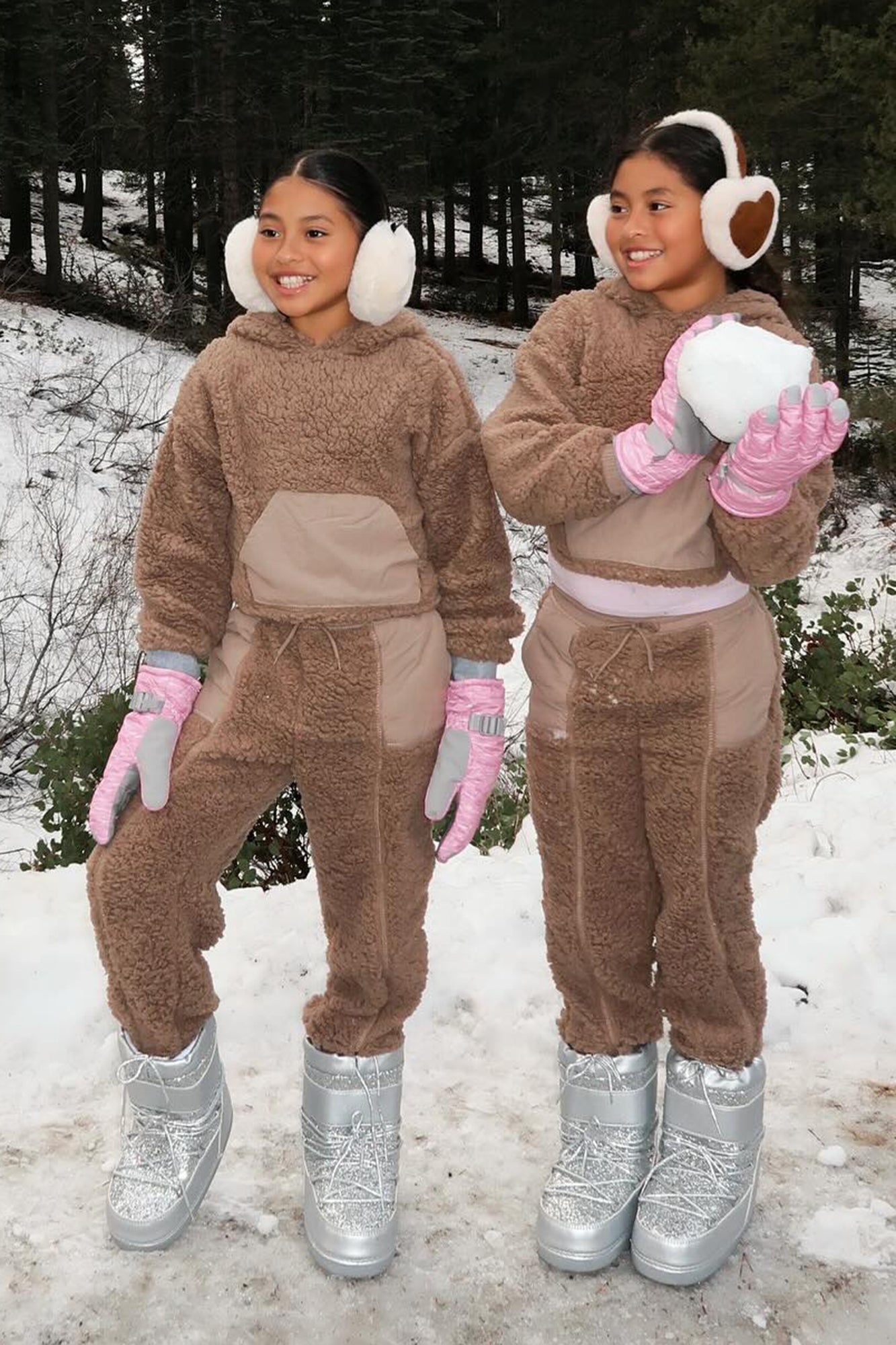 Mini In My Sherpa Moment Jogger Set