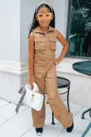 Mini Kailani Pant Set(Mocha,4)