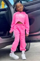 Mini Los Angeles Angel Cropped Fleece Jogger Set