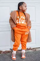Mini No Rules Club French Terry Jogger Set(Orange,4/5)