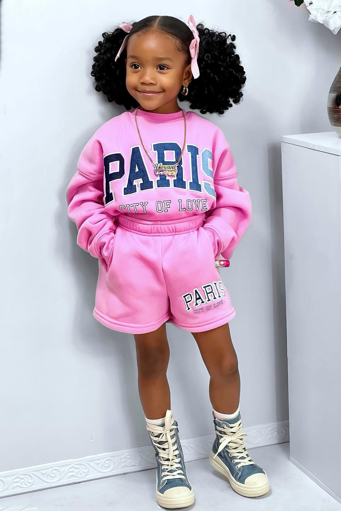 Mini Paris Girly Short Set