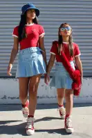 Mini Your Favorite Cheerleader Denim Skirt(Light Wash,4/5)